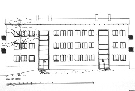 Pär Lindeströms väg 88-90 gatufasad