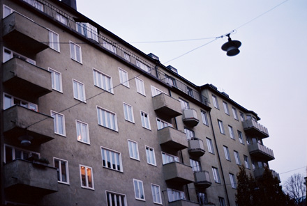 Gröna hus vid John Ericssongatan