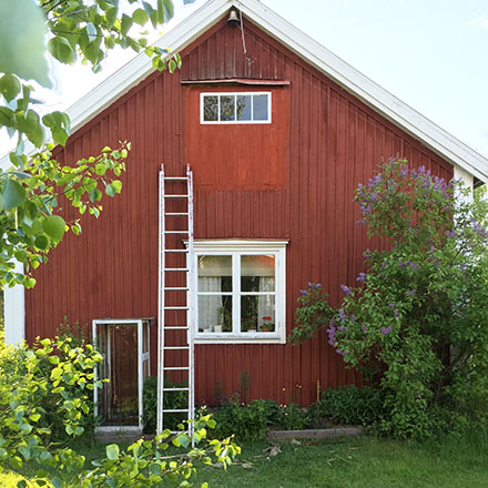 Fasaden Har återfått Sitt Vindsfönster