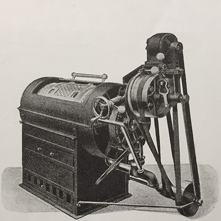 Gasdriven tvättmaskin från 20-talets andra hälft