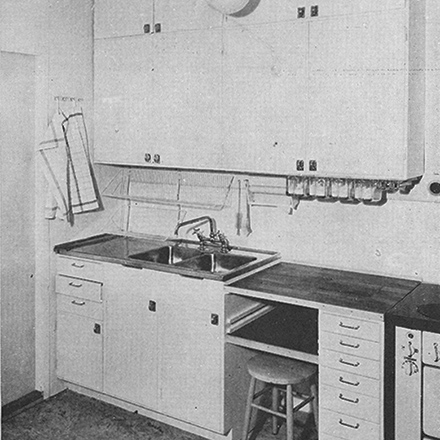Köksstandard 1950 exempelbild disk och arbetsbänk liten
