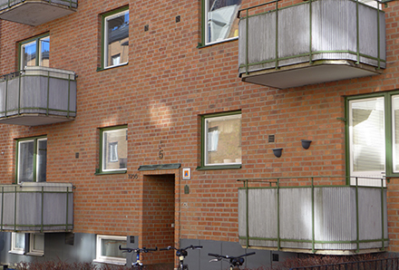 Snygga balkonger i Norrköping 1